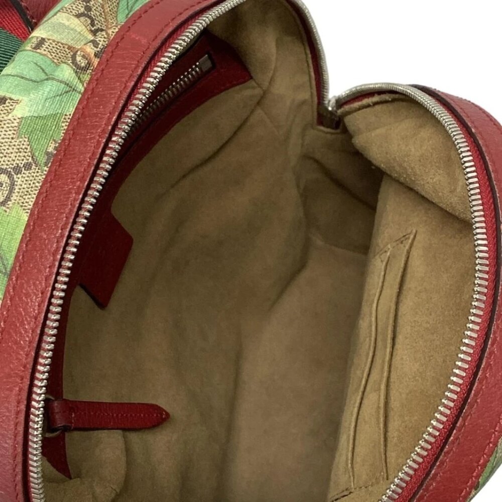 GUCCI GG Supreme Tian Small Backpack Beige Red Multi PVC Leather - 833-071825 - Picture 12 of 14